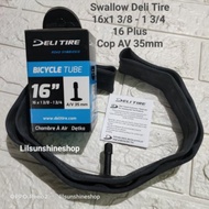 Inner Tube 16 Plus (NOT 16" REGULAR) Swallow Deli Tire 16x1 3/8 - 1 3/4 Cop AV 35mm