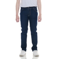 Zwk Label Celana Jeans Panjang Pria Slim Fit Black