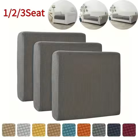 1/2/3/4 Seat Jacquard Sofa Seat Cushion Cover Couch Covers L Shape Sectional Elastic Jacquard Sofa C