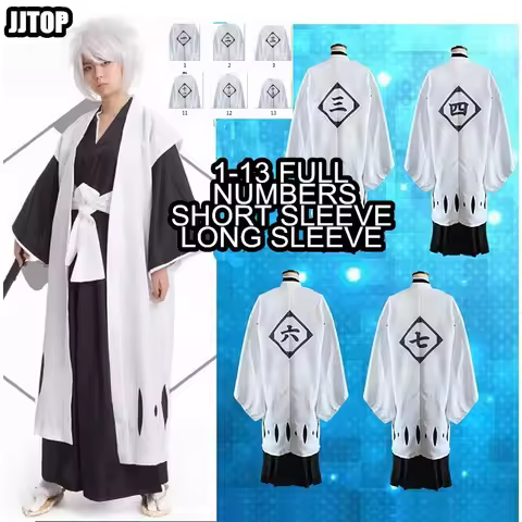 Gotei 13 BLEACH COSPLAY Haori Soi Fon Cosplay Costume From 1st to 13th Division Captain Aizen Sousuk