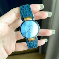 Christian Dior รุ่น47 153-2 Blackmoon Blue MOP Boysize watch ของแท้