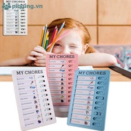 Piqging Children's Daily Task Planning Board Detachable Chores Checklist Wall Memo VN