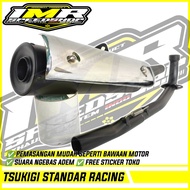KNALPOT STANDAR RACING TSUKIGI JUPITER Z Z1 MX 135 VEGA R ZR CRYPTON ASTREA SUPRA 125 REVO BLADE 110