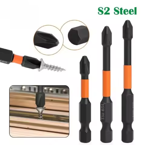 3PC S2 Impact Strong Magnetic Anti Slip 50-70mm Electric Hand Drill Cross High Hardness Hand Drillbi