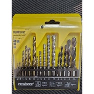 CROWNMAN 16pcs Combination Drill Bit Set