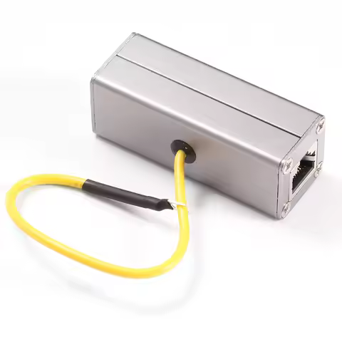 Ethernet Network RJ45 Safe Adapter Ethernet Surge Protector Device Lightning Thunder Arrester Protec