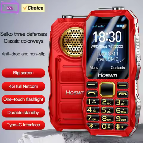 i22 LTE 4G/GSM 2G 1.77inches Mobile Phone Dual SIM Cards Loud Voice Type-C English Keyboard Original