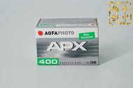 【華中攝影】Agfa APX400 經典黑白 36張 135 底片 黑白 負片(200膠卷 膠片)