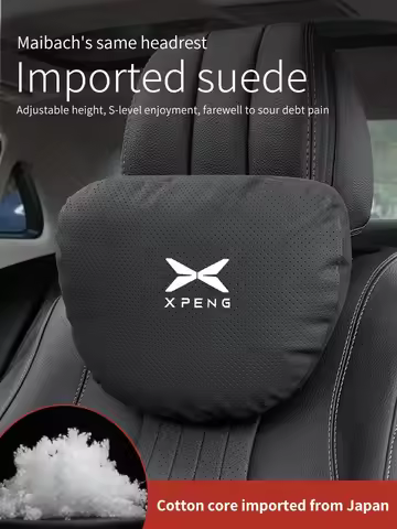 For Xpeng G6 P7 G3 G3i G9 P5 X9 X2 N5 F30 H93 2020 2021 Suede Car Neck Pillow Headrest Lumbar Suppor