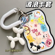 luggage tag Painting Probe Disney Animal Card Holder Transparent Wave Card Holder Student Campus Car
