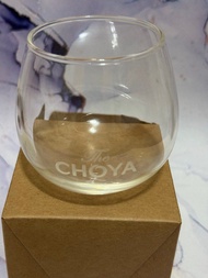 Choya 梅酒 酒杯 玻璃 透明 全新 尺寸約 8 x 8 cm