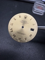 Rolex 勞力士 Datejust  原裝金凸羅馬字金色面盤 適合16013  16018 16233 16238 16203 16238 (3035, 3135 機芯)