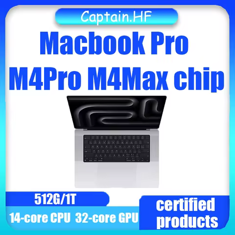 2024 MacBook Pro M4Pro M4Max 14Inch 14-core CPU 32-core GPU 512G/1T 16G/24G/64G RAM Notebooks Laptop