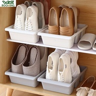 WBBOOMING Home Three Shoes Racks Plastic Japanese Shoe Storage Box Space Saver Organizer Cupboard Cabinets Creative Cont