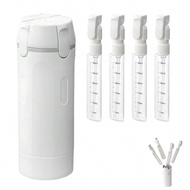 4-In-1 Travel Pump Bottle,Cosmetic Container/Dispenser For Travel, Portable Travel Toiletries Bottle