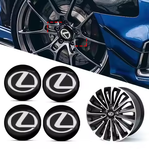 4pcs 56mm Car Wheel Center Hub Cap Badge Emblem Decal Wheel Sticker For Lexus GX460 CT200H ES Fsport