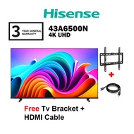 Hisense 43" 4K 43A6500N UHD TV A6500N Series Google TV Television (FREE HDMI + TV BRACKET)
