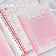 Binder Notebook B5 A5 Binder College Diary Book Aesthetic Note Binder B5 A5 Note Book Pink School St