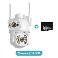 Hamrol 8MP Kamera Wifi PTZ Dengan Lensa Ganda 12MP Tiga Lensa Warna Malam Penglihatan CCTV ICsee APP