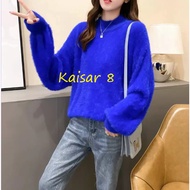 Winter imported fur top Sweater