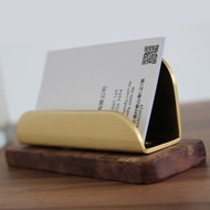 【手工質感小物】胡桃木+黃銅/名片座/手機架