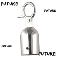 HL-FUTU Barrier Rope End Cap, 8.5*2.8*2.8cm/3.35*1.1*1.1inch Sliver Stanchion Rope End Stopper, Guar