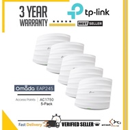 TP-LINK EAP245 AC1750 5 PACK/UNIT WIRELESS DUAL BAND GIGABIT CEILING MOUNT ACCESS POINT