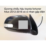 Gương chiếu hậu toyota fortuner hilux 2012-2016 có xi nhan gập chỉnh điện cao cấp