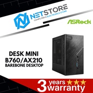 ASRock DeskMini B760/AX210 Barebone - 90BXG4E01-A21IA0W