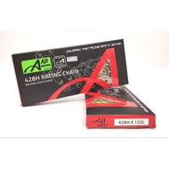 100% Original AJI RACING Chain Drive 428H 132L Sprocket Rantai Gold Heavy Duty 428 132 Y16ZR Y15ZR R