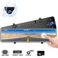 Karsuite M9 Dash Cam 2560x1440P Camera with Front and Rear View Lenses Full HD WDR Night Vision, G-S