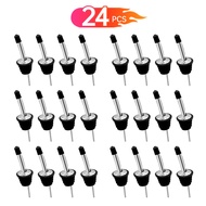 Aoresac 24 Packs Liquor Bottle Pourers for Alcohol Stainless Steal Liquor Bottle Dispensers Speed Po