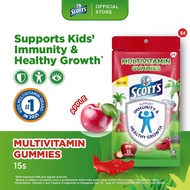 [4 Pack] SCOTT'S Multivitamin Gummies for Kids, Vitamin A, B6, C, D & Zinc, For Healthy Growth, Bone