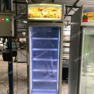 UPRIGHT FREEZER PINTU KACA BEKAS