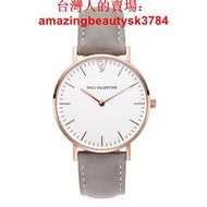 手錶  熱銷WISH女士手錶 PV時尚不銹鋼帶玫瑰金石英腕錶 783B皮帶