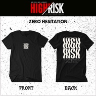 HIGHRISK ZERO HESITATION MEN'S T-SHIRT SHORT-SLEEVEDWanita PREMIUM COTTON DISTRO TSHIRT