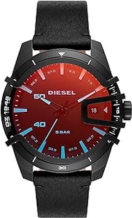 Diesel Caged Men's Watch with Stainless Steel Bracelet or Genuine Leather Band