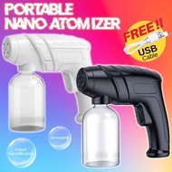 Nano Spray Gun Wireless Rechargeable Disinfection Sprayer Nano Blue Ray Atomizer Fogging Spray Gun 蓝光雾化消毒槍