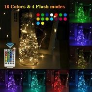 aisuru - [聖誕燈飾] 16色LED閃彩燈飾串5米50燈/連遙控 (USB取電款)