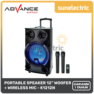 Advance K-1212N Speaker Meeting Portable 12 Inch - Hitam