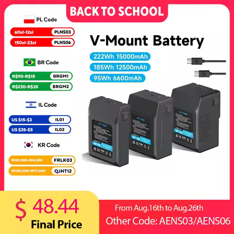 V Mount V-Lock BP185 95 V-Mount Battery BP 222 Battery with PD20W Cable for Sony Camcorder Broadcast