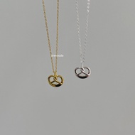S925 Pretzel Necklace [ Auntie Anne's Necklace ]