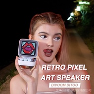 [In stock]Divoom Ditoo Retro Pixel Art Bluetooth Portable Speaker Alarm Clock DIY LED Screen By APP 