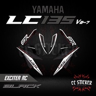 YAMAHA LC135 V2/V3/V4/V5/V6/V7 | STICKER STRIPE MOTOR EXCITER RC135 BODY STICKER RC LINE EDITION