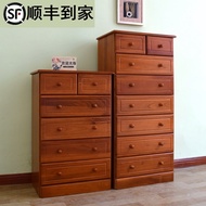IKEA solid wood drawers simple modern pastoral storage cabinet drawers， six fighting eight locker dr