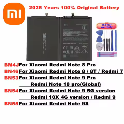 BM4J BN55 Original Battery BN53 BN54 BN46 For Xiaomi Redmi Note 9 9Pro 8 Pro 8pro 8T 9S 10 Pro 10Pro