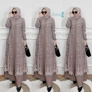 Hayya Brocade Dress for Weddings, Muslim Dress, Crinkle Mix Brocade Dress, Hayya Dress, Party Dress 