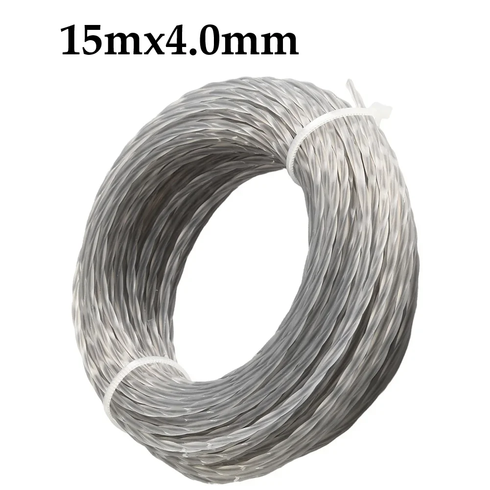 15 meter spool nylon mowing line for brush cutting handheld mowers and electric mowers made of tear 