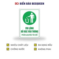 Sign PLEASE REMOVE GARBAGE IN BOX D171