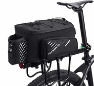ROCKBROS Bike Trunk Bag Bicycle Rack Rear Carrier Bag Commuter Bike Luggage Bag Pannier with Rain Co